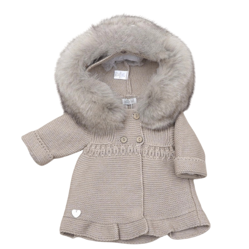 Pangasa Sand Knitted A-Line Jacket