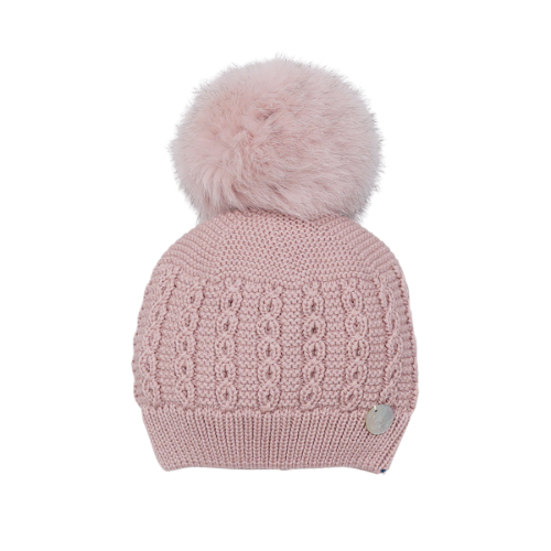 Pangasa Vintage Pink Knit Pom Pom Hat
