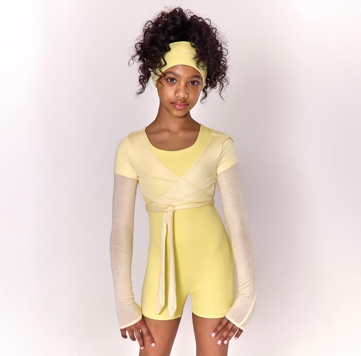 Blanca Sport Girls Yellow Wrap Cardigan