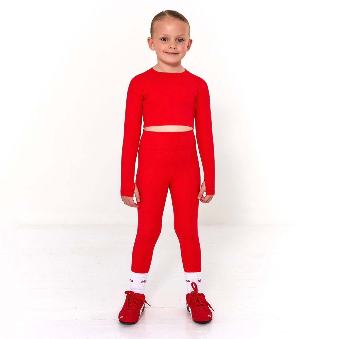 Blanca Sport Girls Red Leggings Set