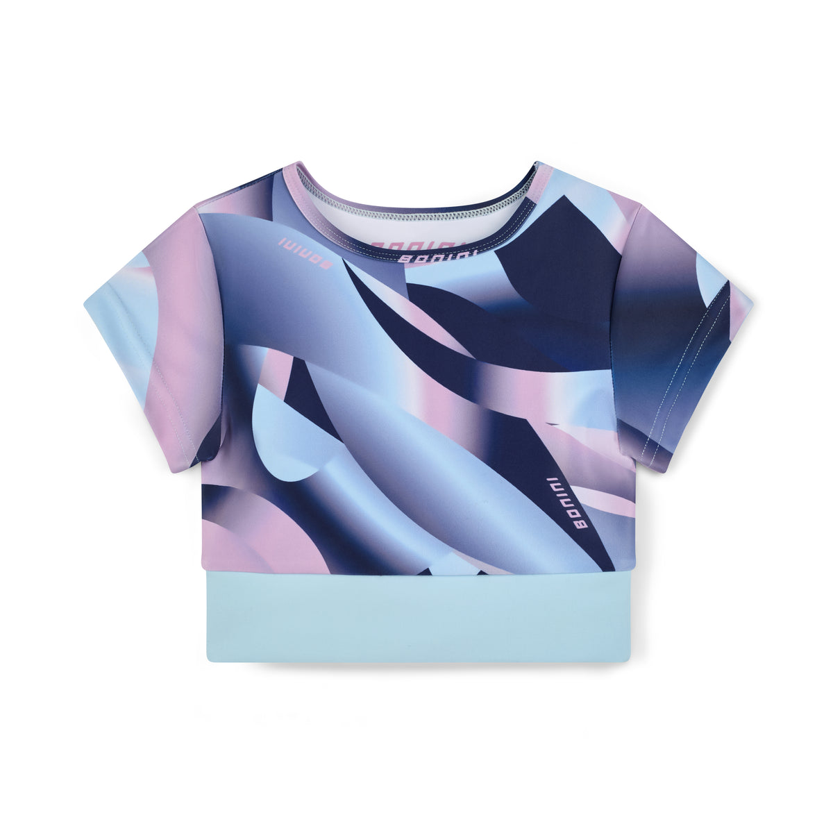 Bonini by A Dee Navy Swirl Crop Top