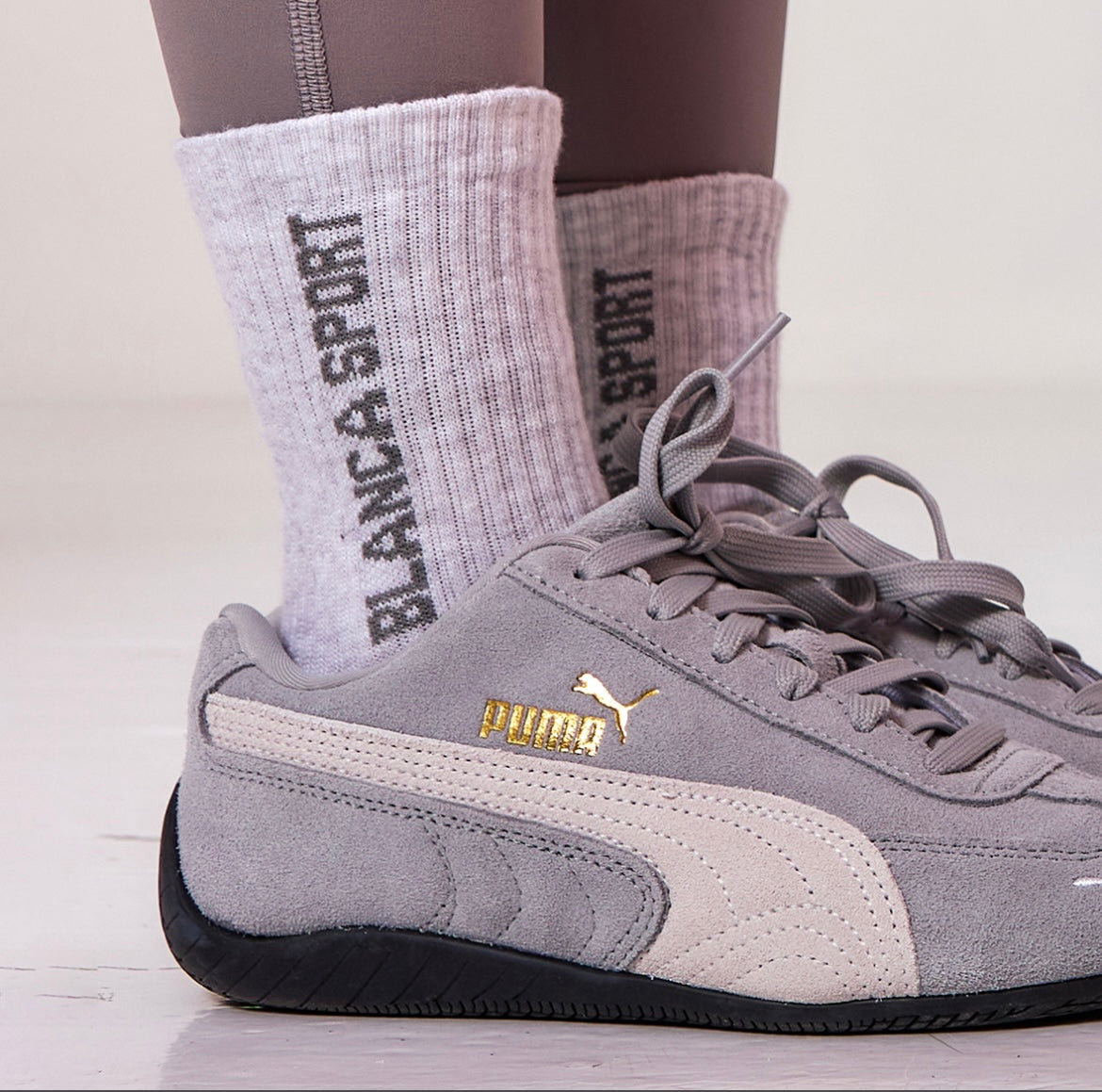 Blanca Sport Girls Grey Logo Socks