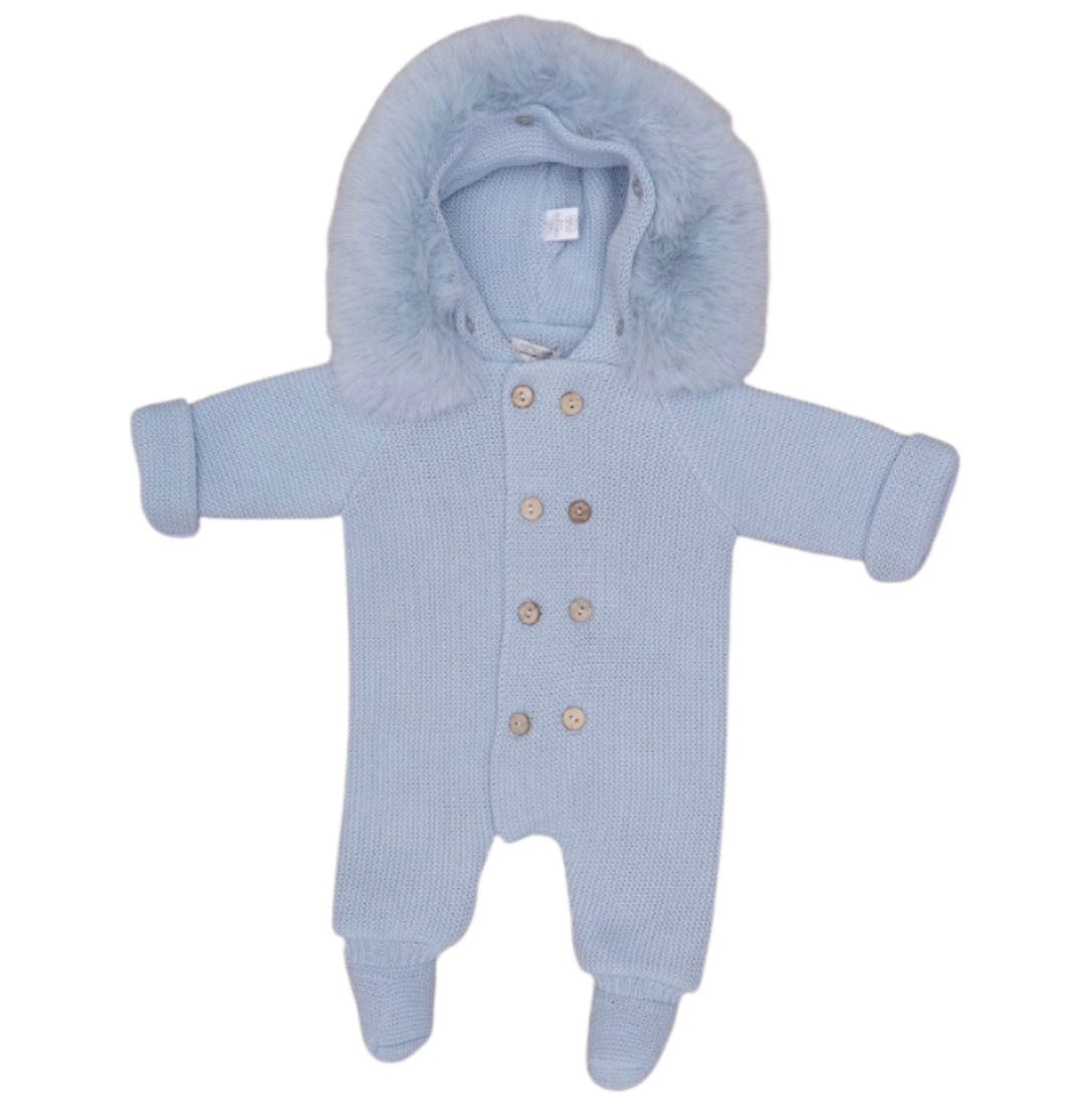 Pangasa Blue Knitted Pramsuit