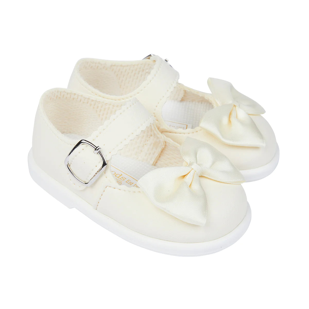 Early Days Baypods Cream Bow Shoes