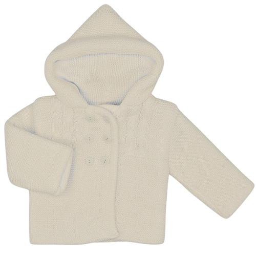 Sardon Baby White Knitted Jacket Nuvola Childrenswear
