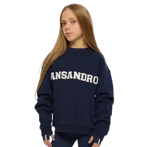 Ansandro Kids Navy Logo Sweatshirt