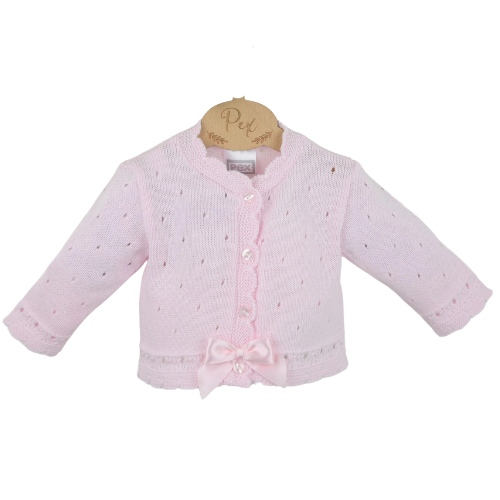 Pex Baby Girls Pink Miranda Bow Cardigan