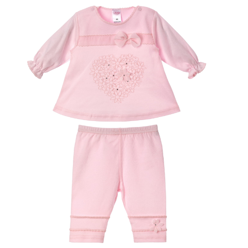 Sofija Baby Pink Heart Leggings Set