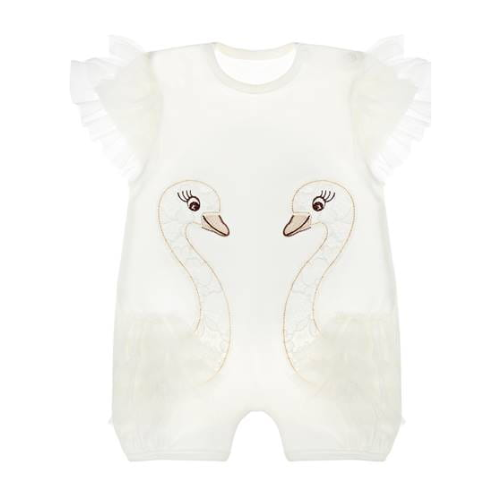 Sofija Baby Ivory Swan Romper