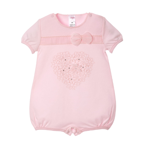 Sofija Baby Pink Heart Romper