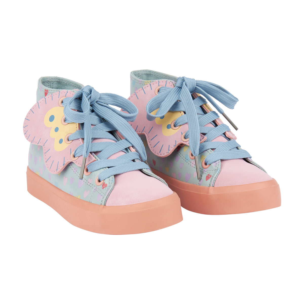 Stella McCartney Girls Lilac Wing High Tops