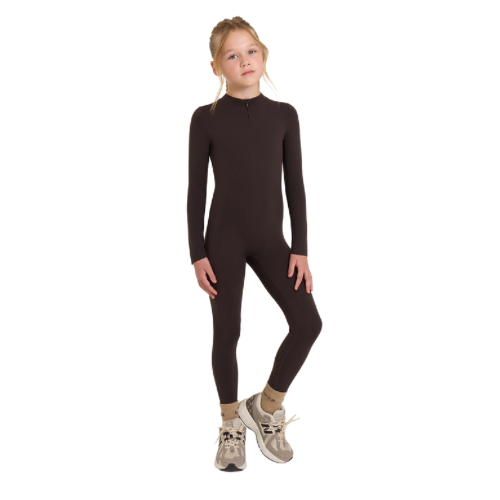 Blanca Sport Girls Espresso Unitard