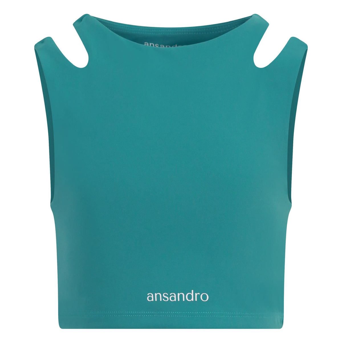 Ansandro Kids Teal Activewear Crop Top