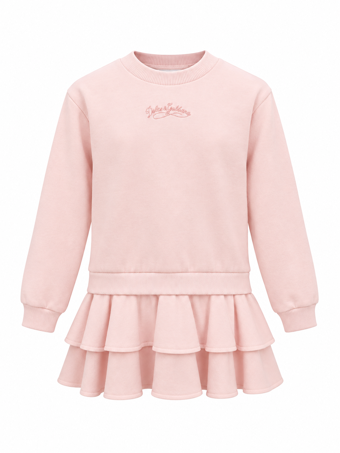 Dolce & Gabbana Girls Pink Logo Dress