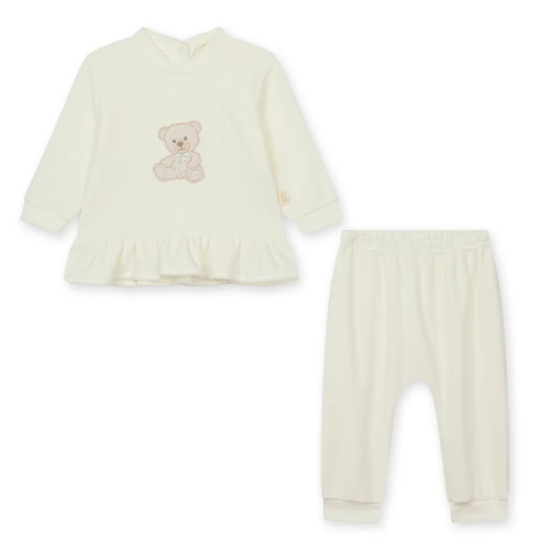 Baby Gi Ivory Velour Teddy Set