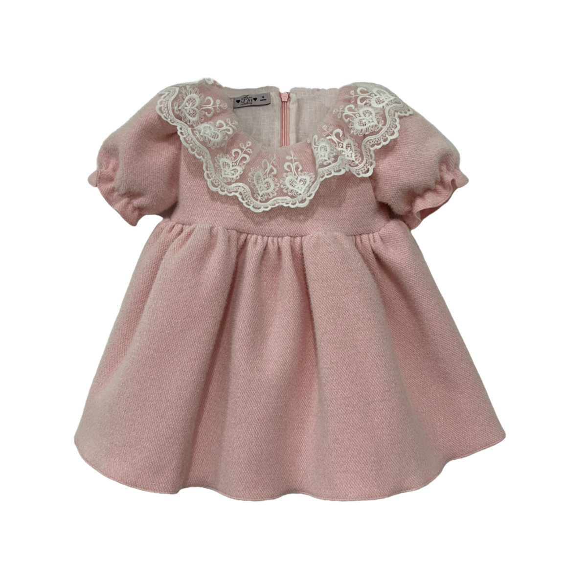 Phi Pink Lace Collar Dress