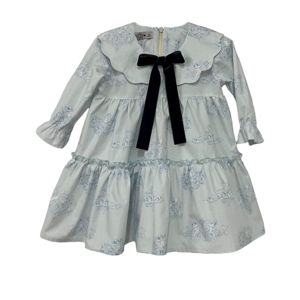 Phi Blue Cherub Bow Dress