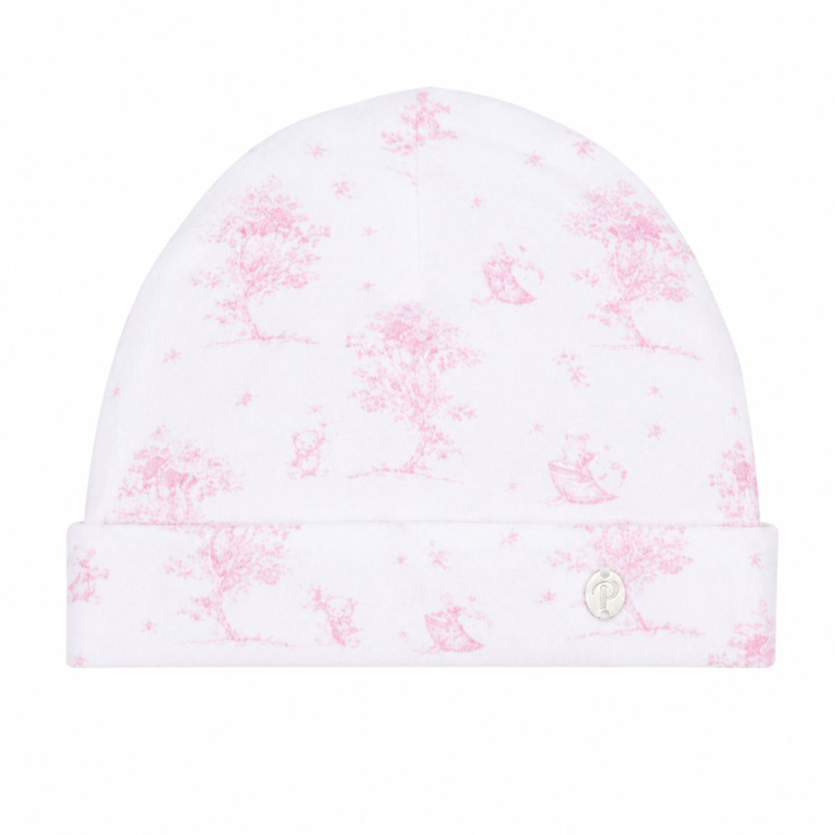 Patachou Baby Pink Bear Print Hat