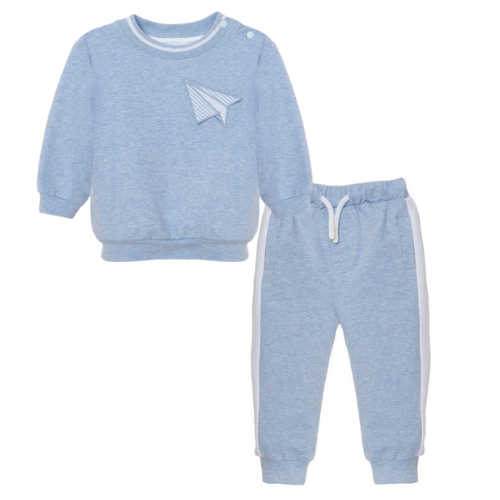 Patachou Baby Blue Marl Jogsuit