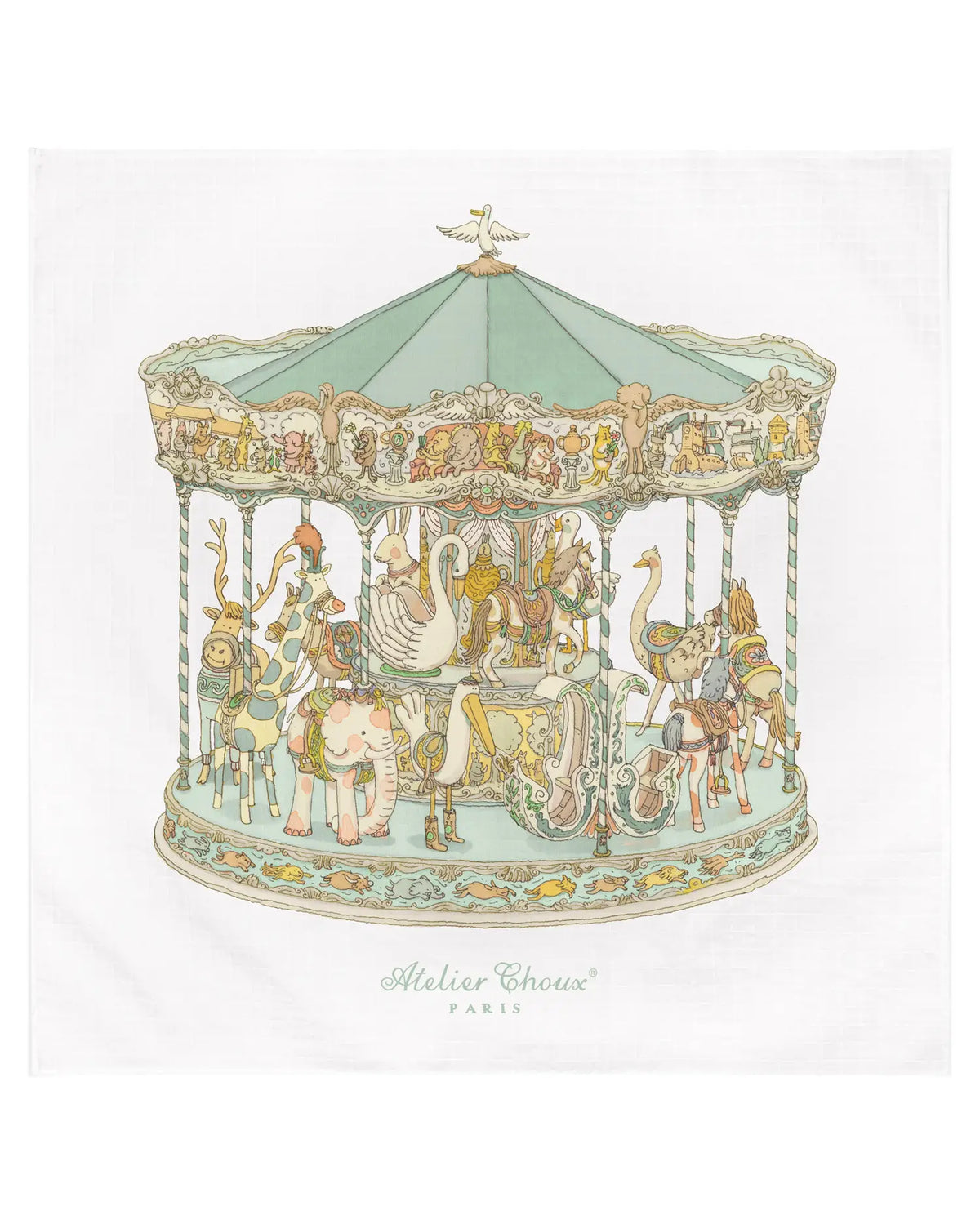 Atelier Choux Mint Carousel Carre