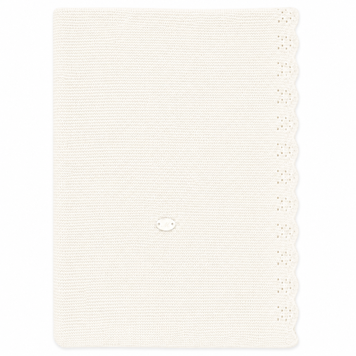 Martin Aranda Ivory Knit Blanket