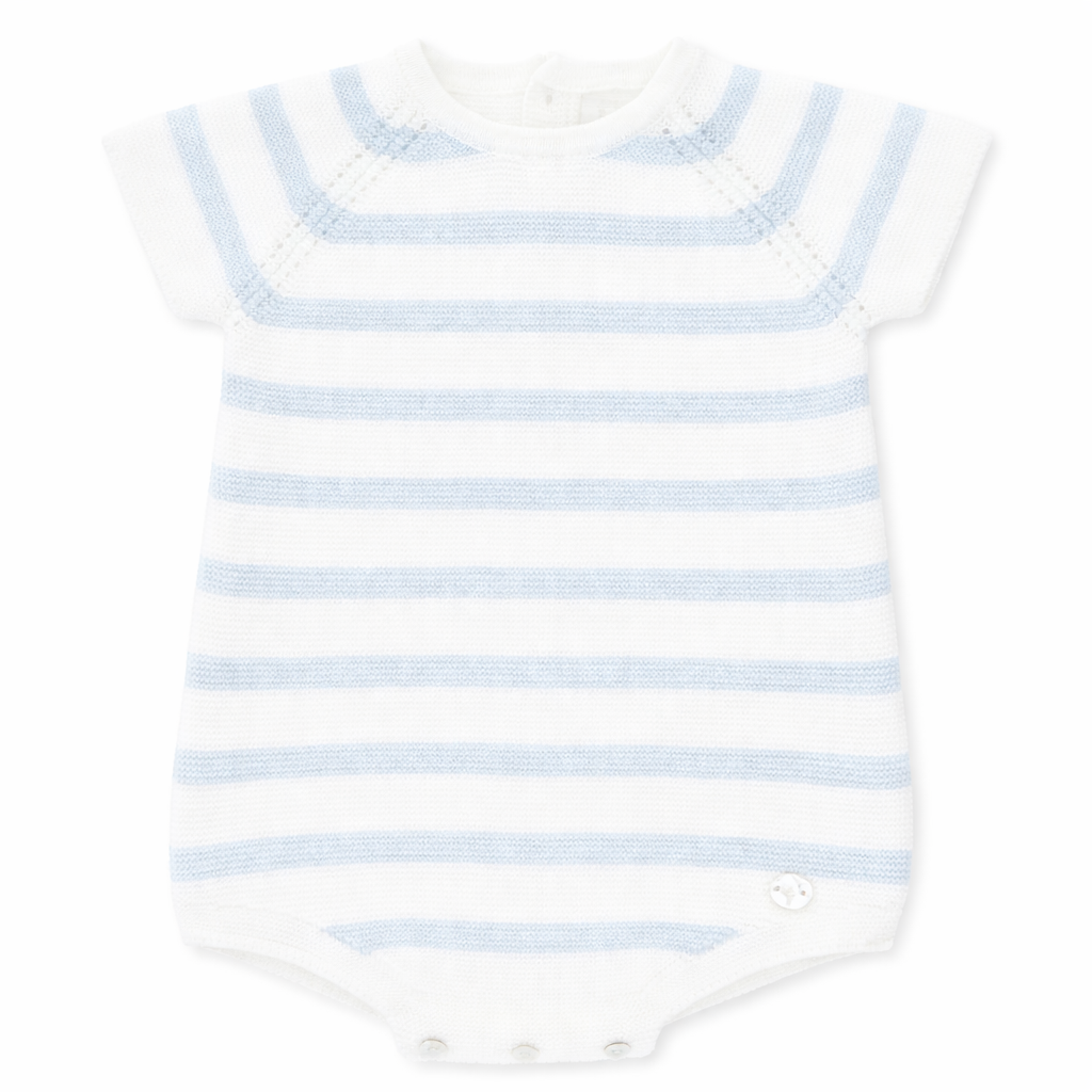 Martin Aranda Blue Knit Stripe Romper