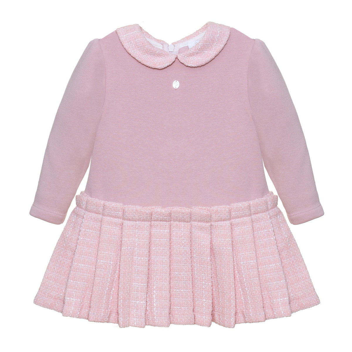 Patachou Baby Girls Pink Tweed Dress