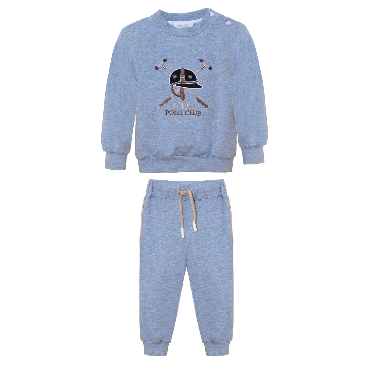 Patachou Baby Boys Blue Marl Jogsuit