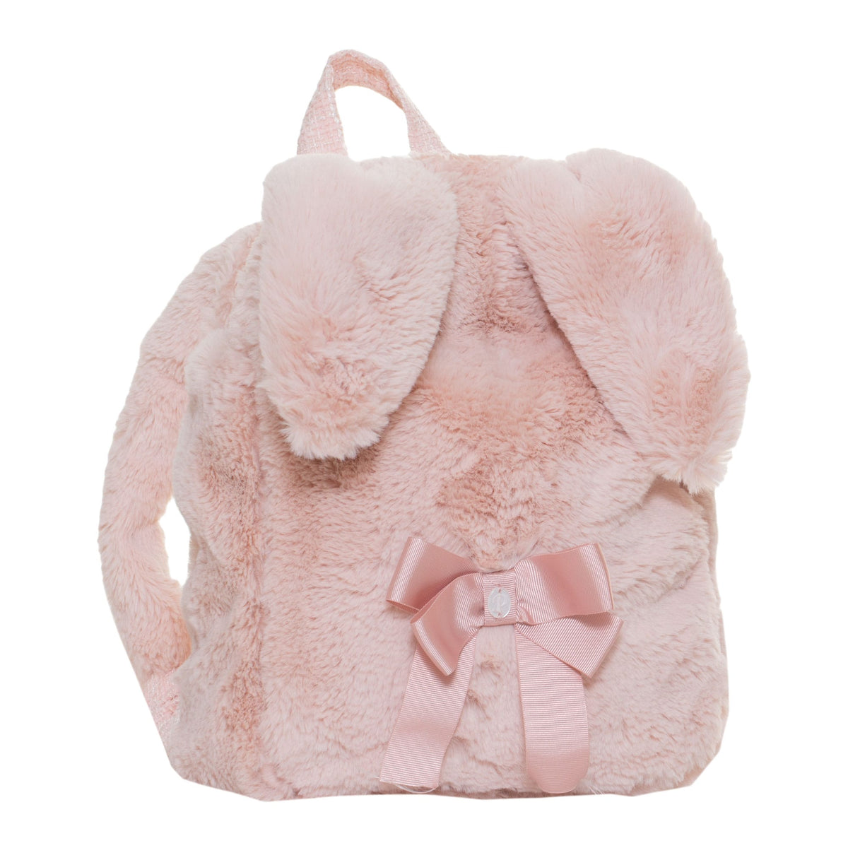 Patachou Baby Girls Pink Faux Fur Backpack