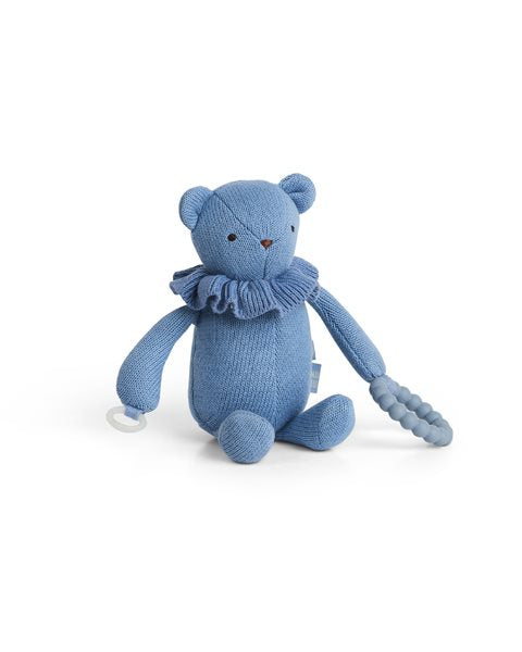 Small Stuff Blue Teething Activity Bear