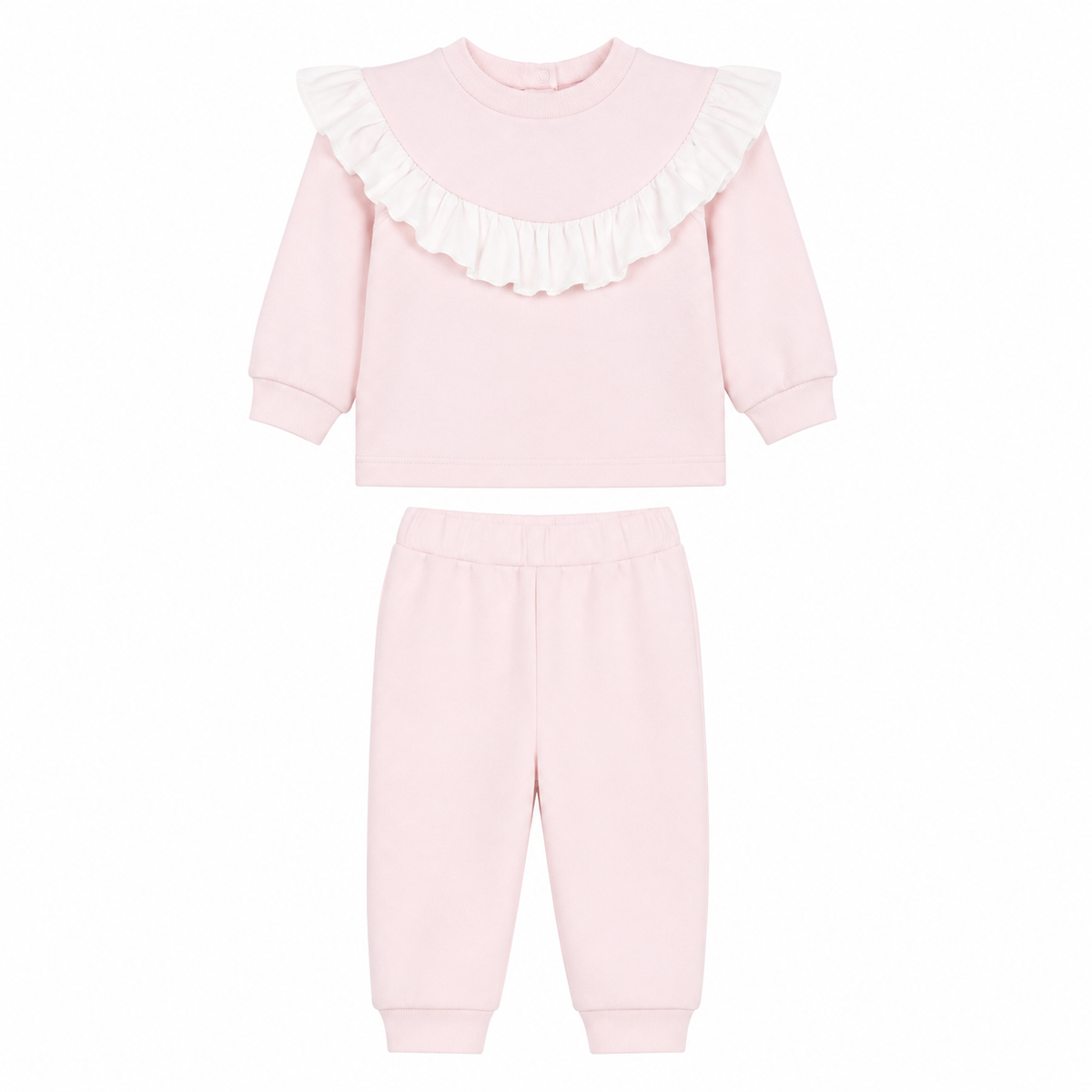 Patachou Baby Pink Frill Jogsuit