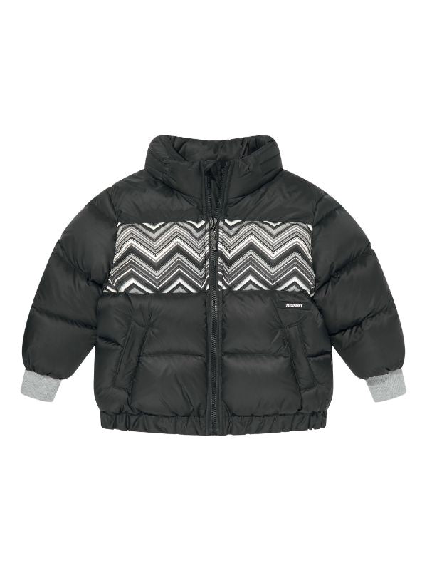 Missoni Boys Black Zig Zag Coat