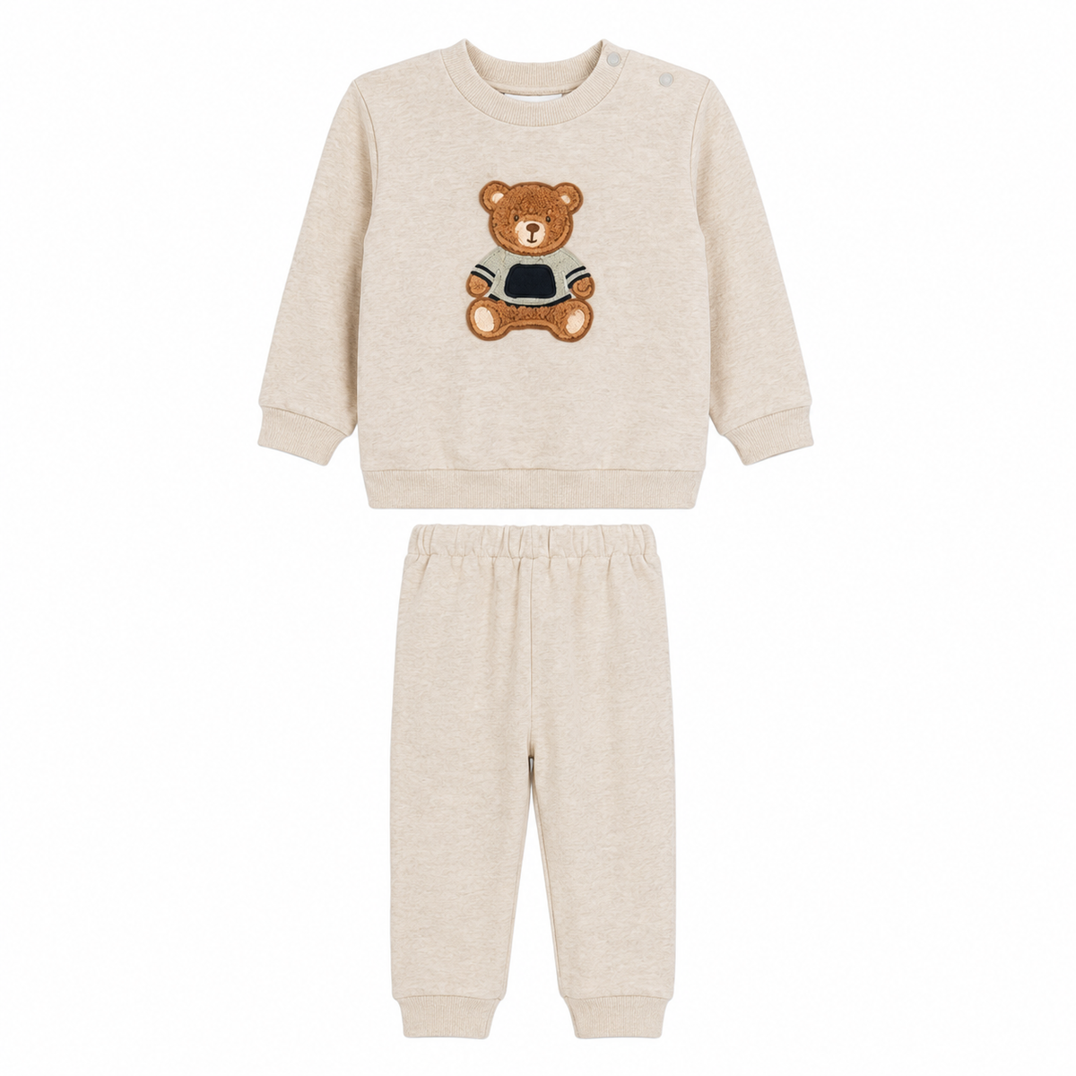 Patachou Baby Beige Bear Jogsuit