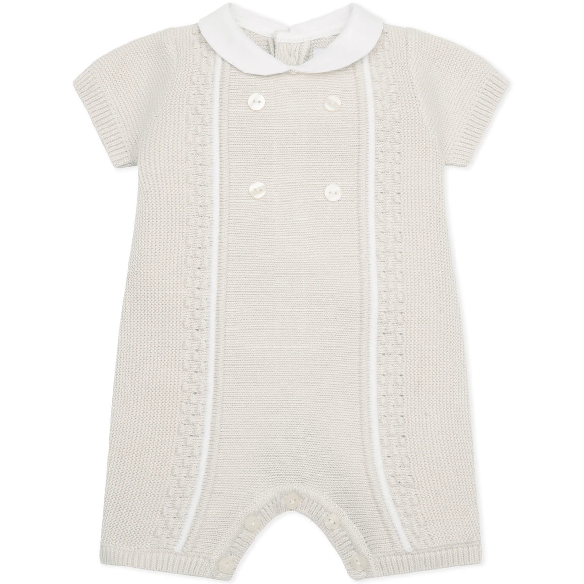 Emile et Rose Stone Knit Romper