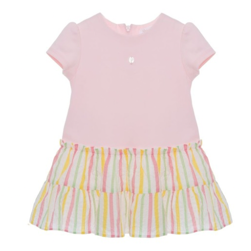 Patachou Baby Pink Stripe Dress