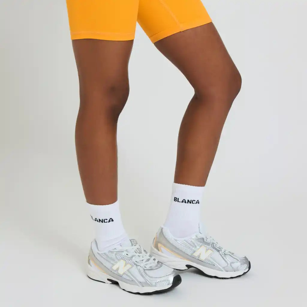 Blanca Sport Girls Black Logo Socks
