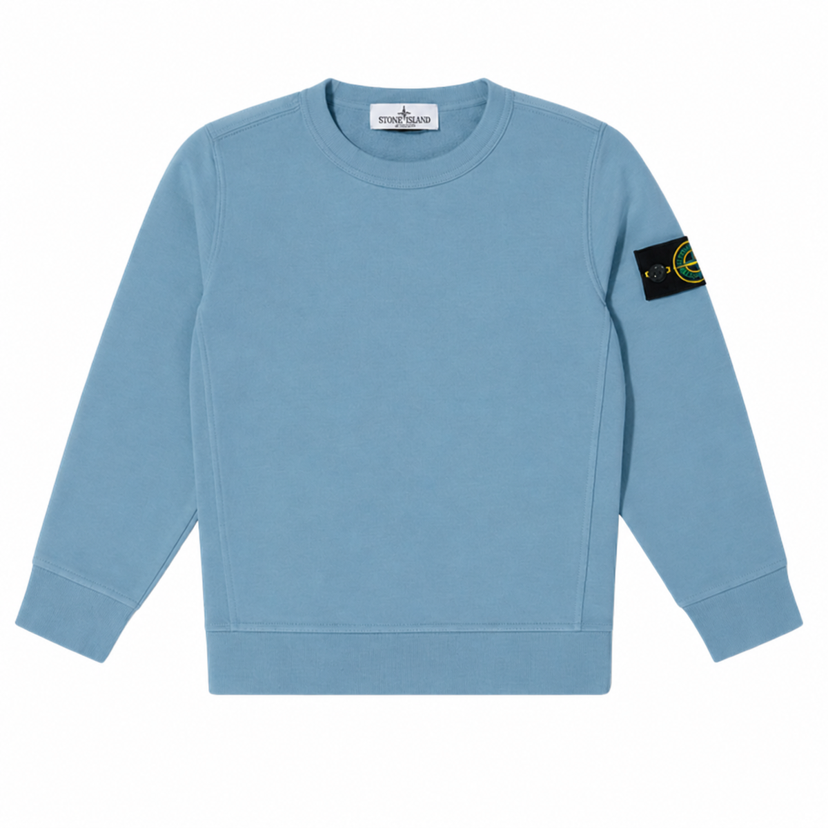 Stone Island Junior Blue Round Neck Sweatshirt