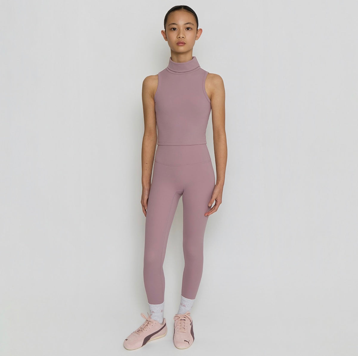 Blanca Sport Girls Mauve Leggings Set