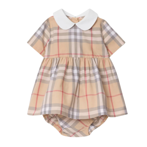 white christmas dresses Burberry Baby Check Geraldine Dress & Bloomers