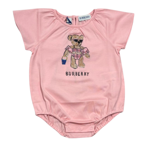 Burberry Baby Pink Bear Dori Romper