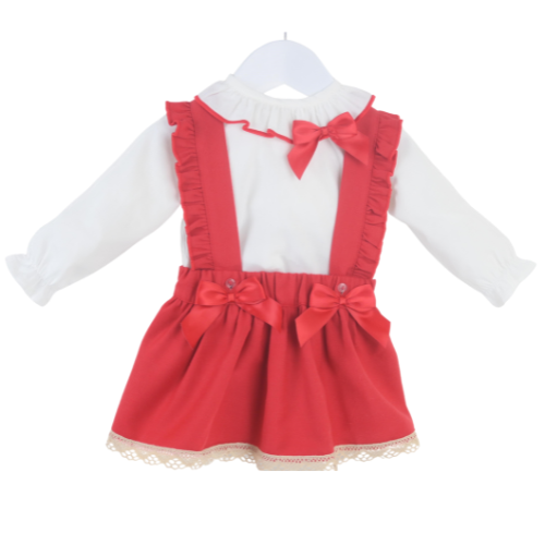 Pex Red Bow & Lace 'Gina' Dress