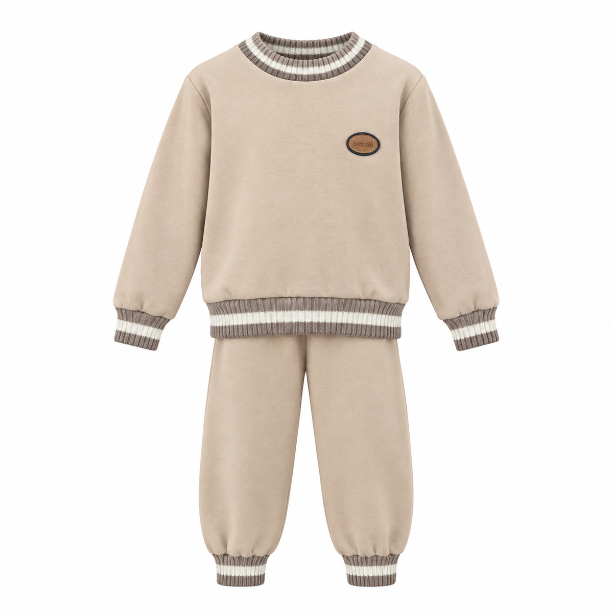 Bimbalo Baby Boys Beige Jogsuit