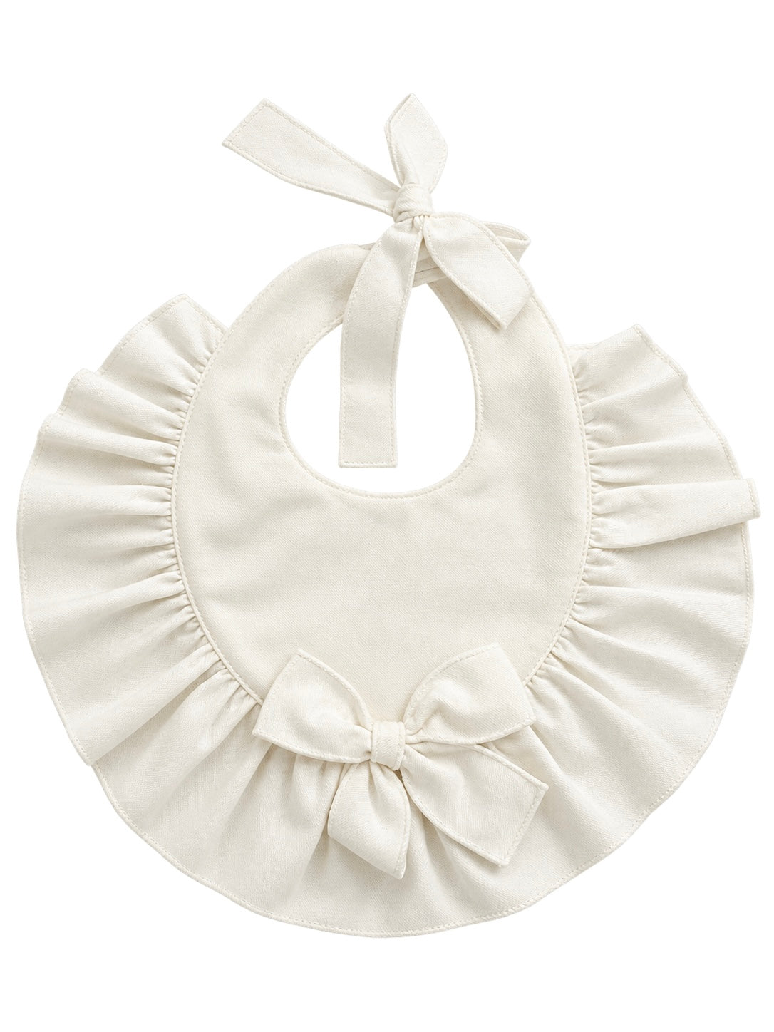 Phi Baby Ivory Bow Bib