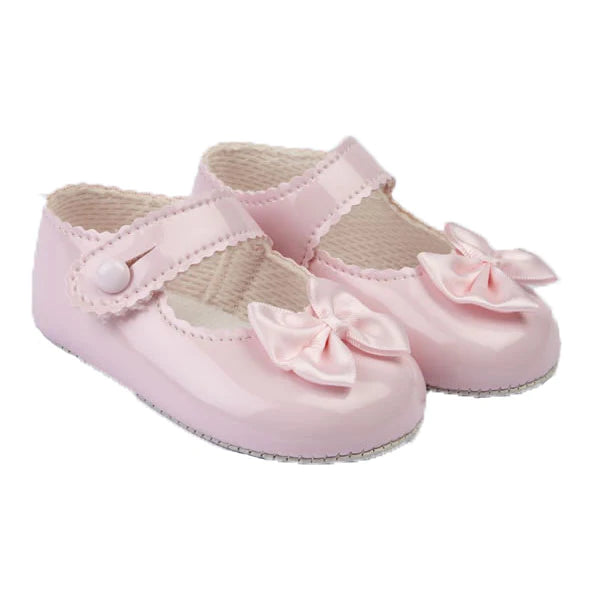 Early Days Baypods Pink Patent Bow Prewalkers
