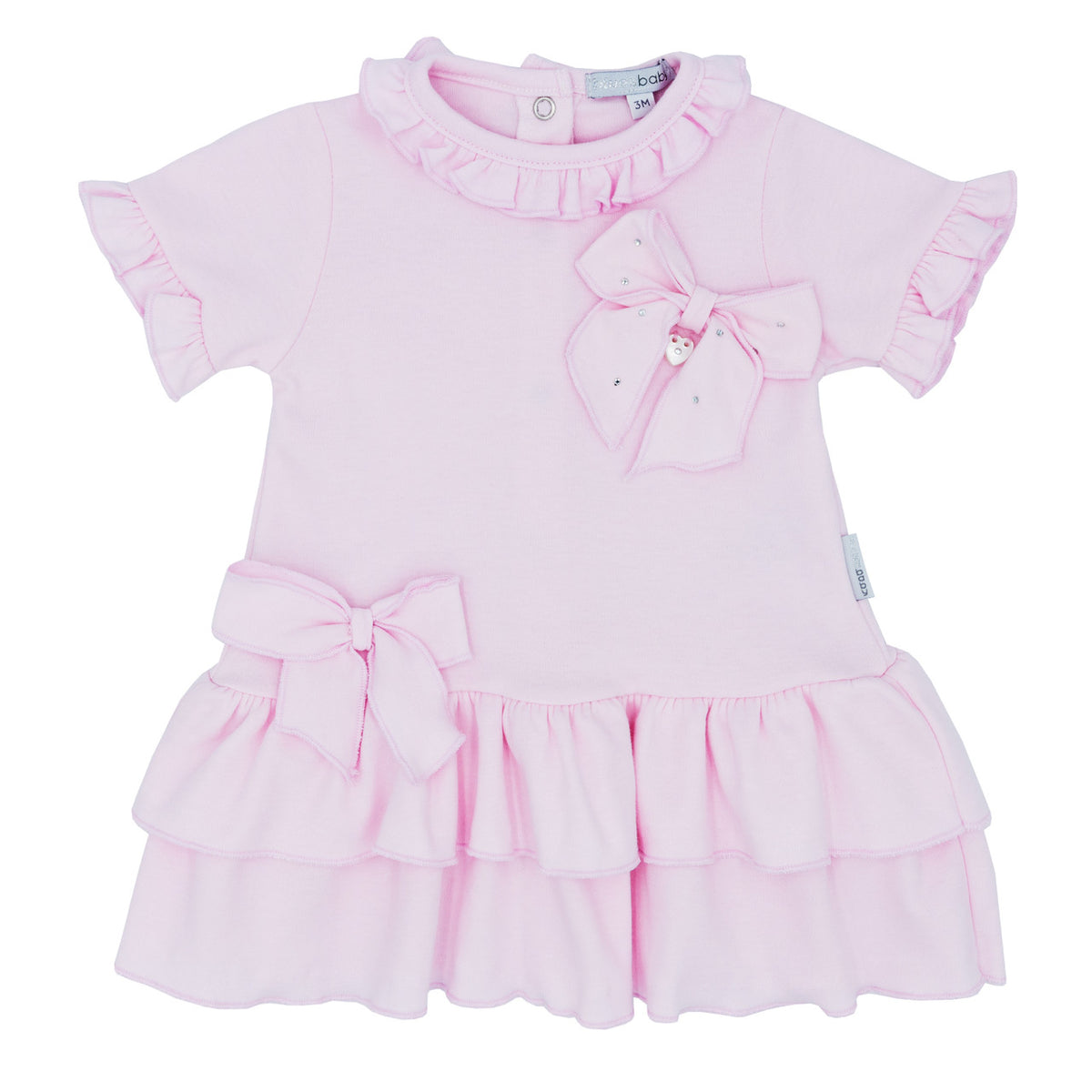 Blues Baby Pink Bow Dress