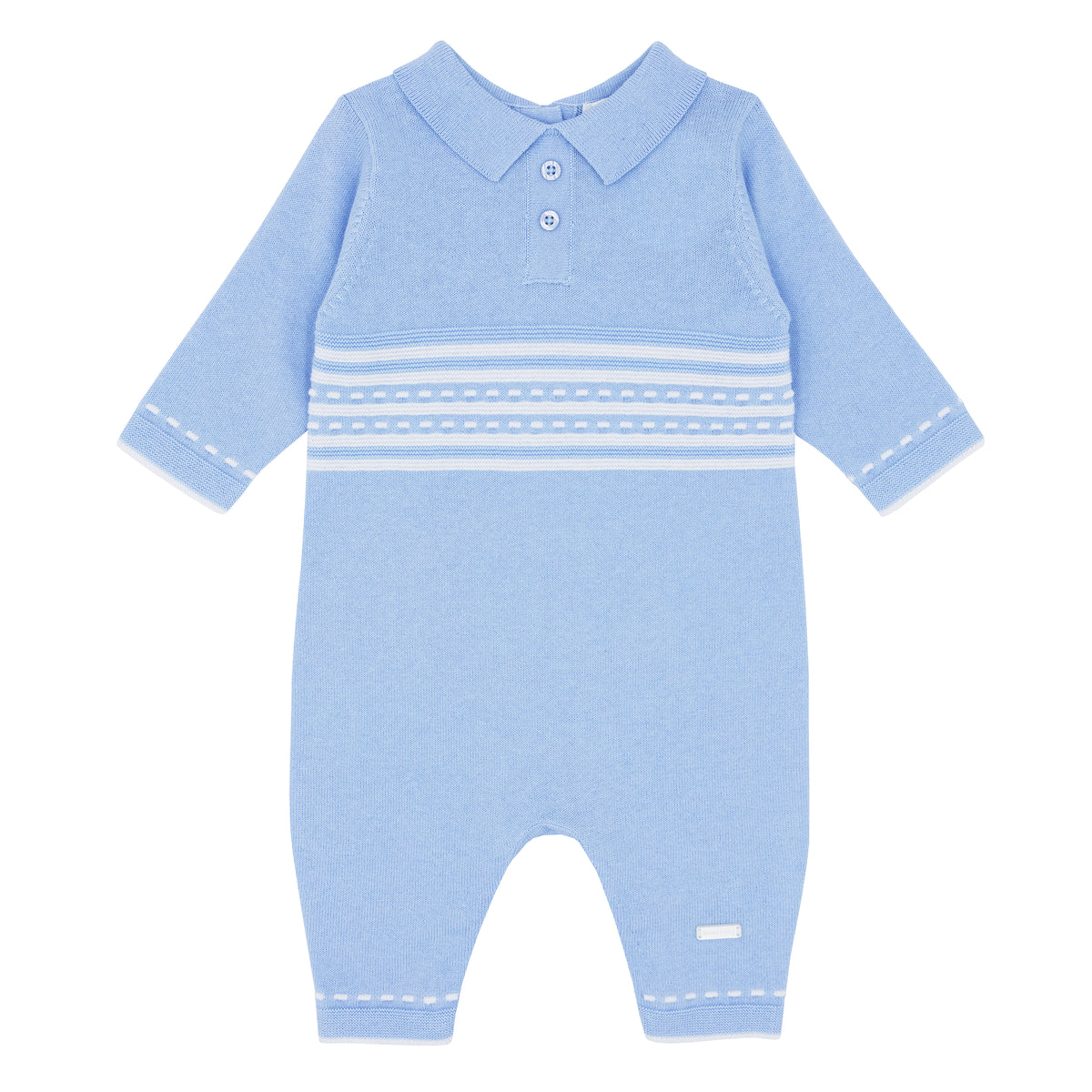 Blues Baby Blue Knitted Romper