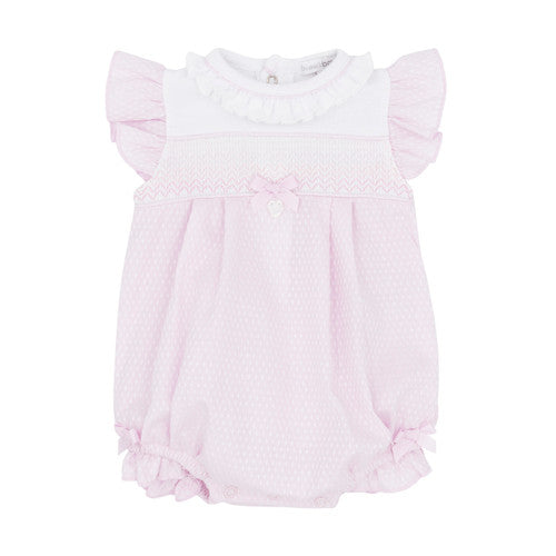 Blues Baby Pink Smock Romper