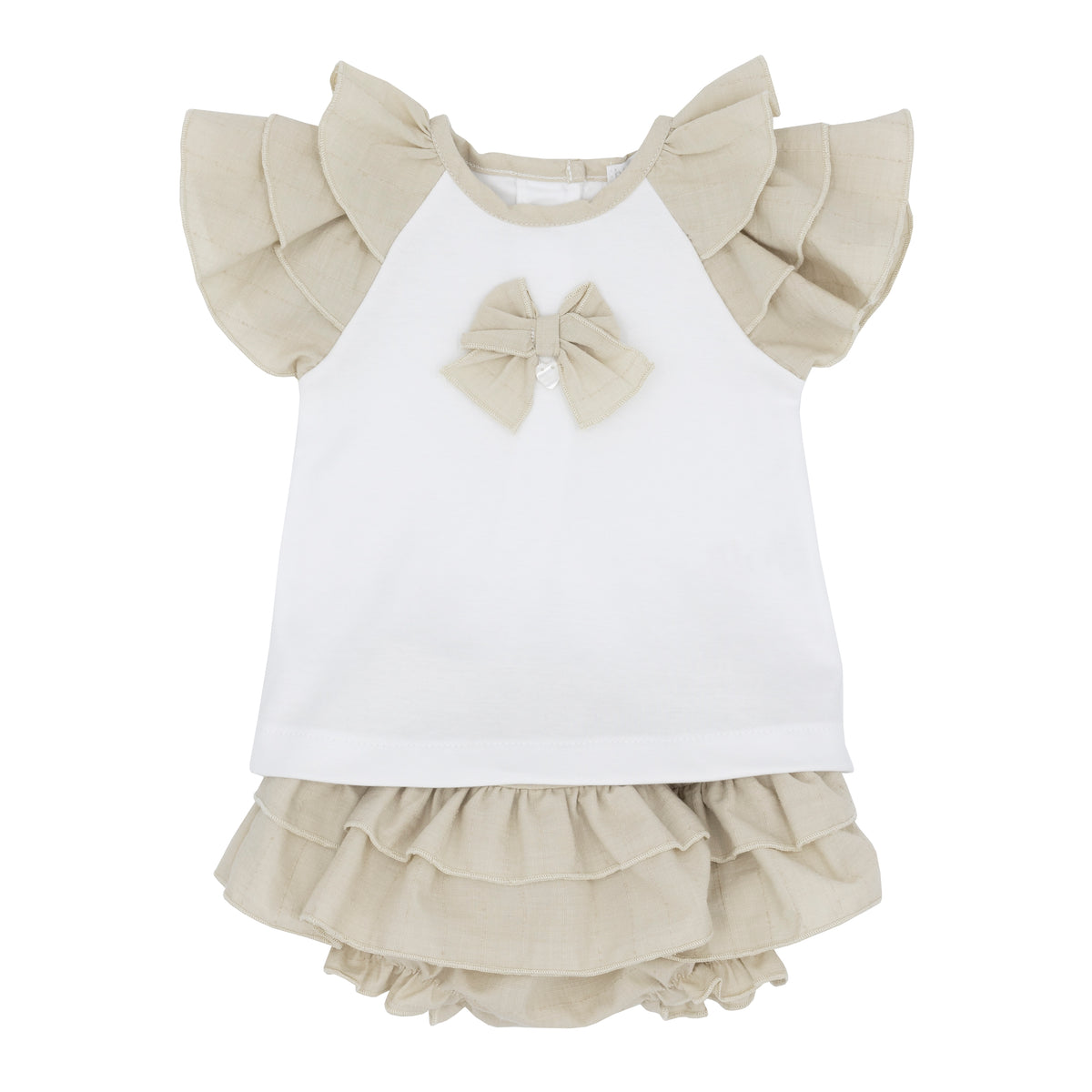 Blues Baby Beige Frill Bloomer Set