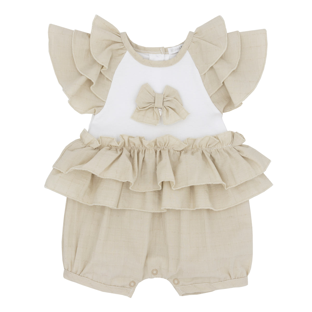 Blues Baby Beige Frill Romper