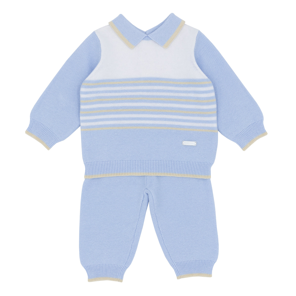 Blues Baby Blue Knit Stripe Outfit